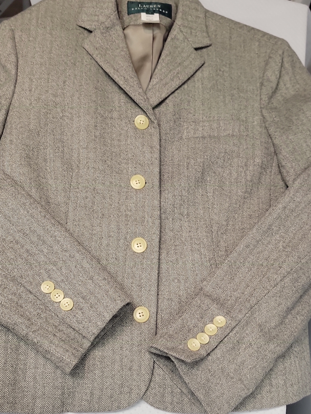 Ralph Lauren vintage tweed blazer womens size 12
